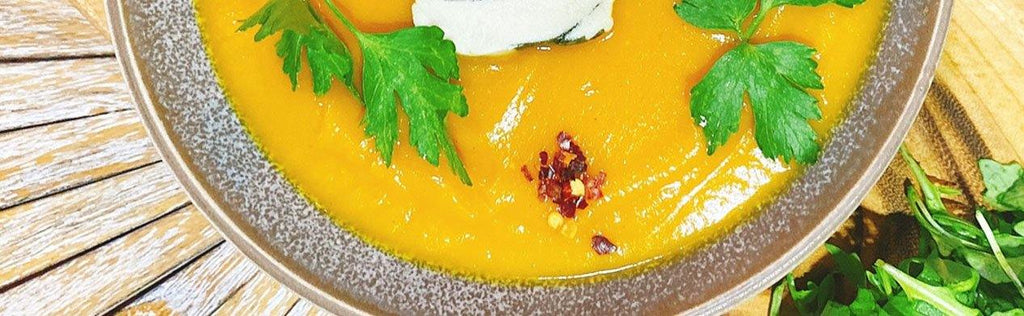 Easiest & Most Delicious Pumpkin Soup in the World! - RainbowYogaTraining