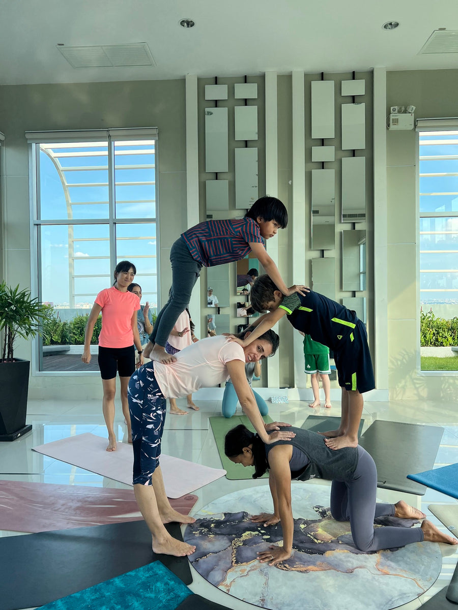Rainbow Kids Yoga in-person training practice in Bangkok