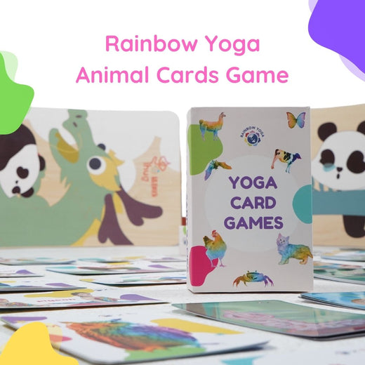 Rainbow Yoga Animal Cards Game