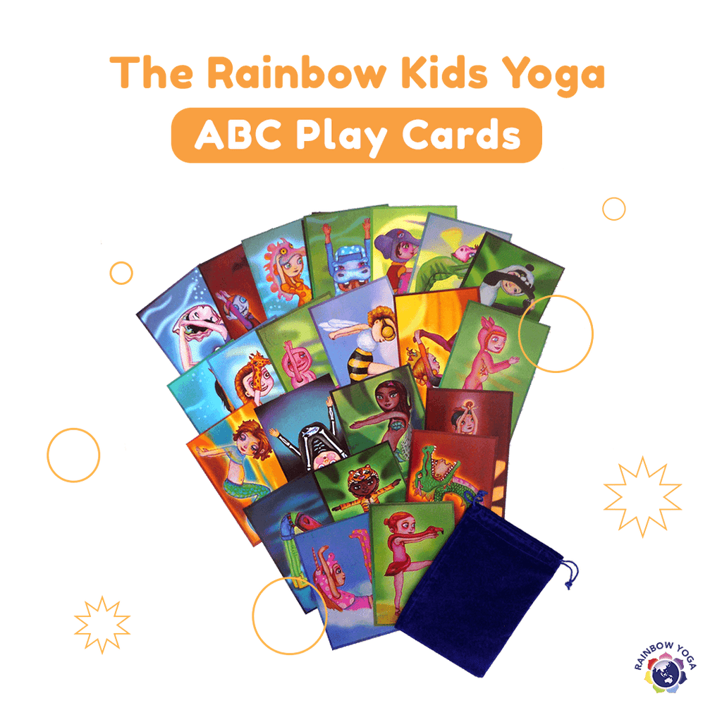 The Rainbow Kids Yoga ABC Play Cards - RainbowYogaTraining