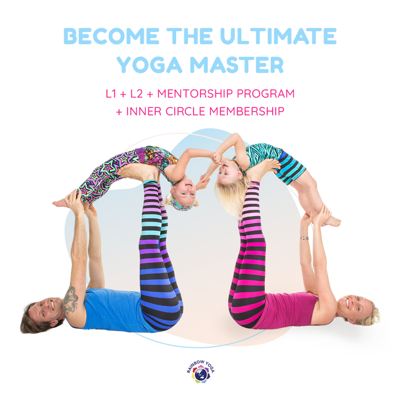 Open image in slideshow, Become the Ultimate Rainbow Yoga Master: L1 + L2 + Mentorship Program + Inner Circle
